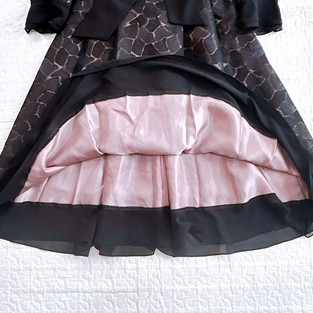 極美品✨ レリアン 現行タグ ワンピース ドレス ジャガード レース 上品 9