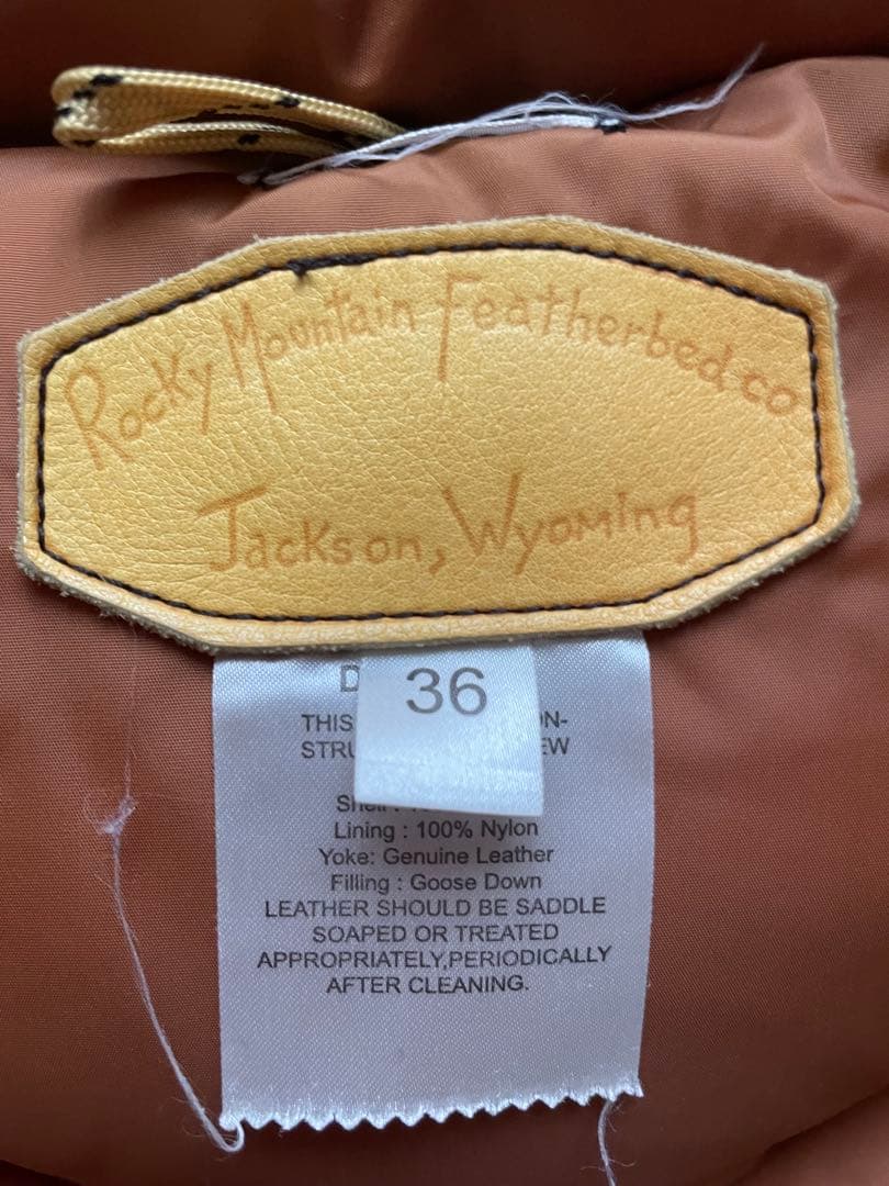 シ*ン様 Rocky Mountain Featherbed Co. ダウンベス