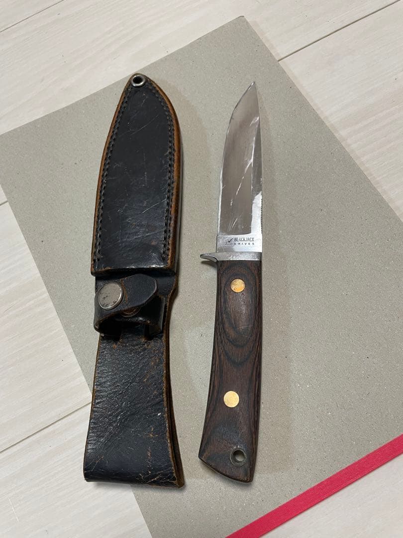 BLACKJACK KNIVES 出刃包丁 レザーシース付き