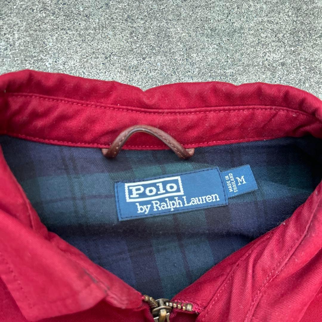 90s POLO RALPH LAUREN スウィングトップ 赤M 短丈