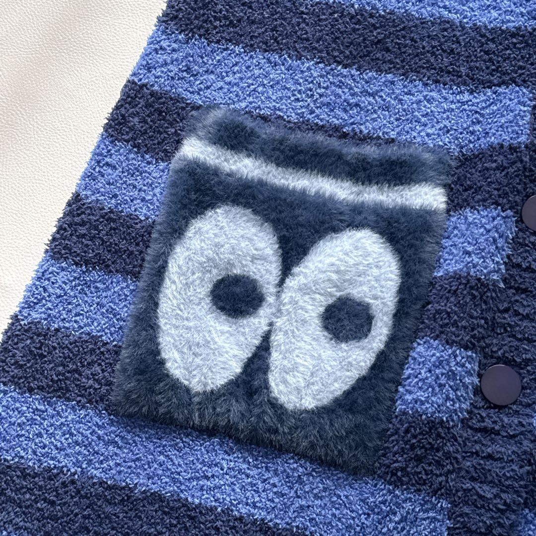 オレボレブラ　アルベロベロ ロングニットカーディガン　ロングベスト　ブタ刺繍