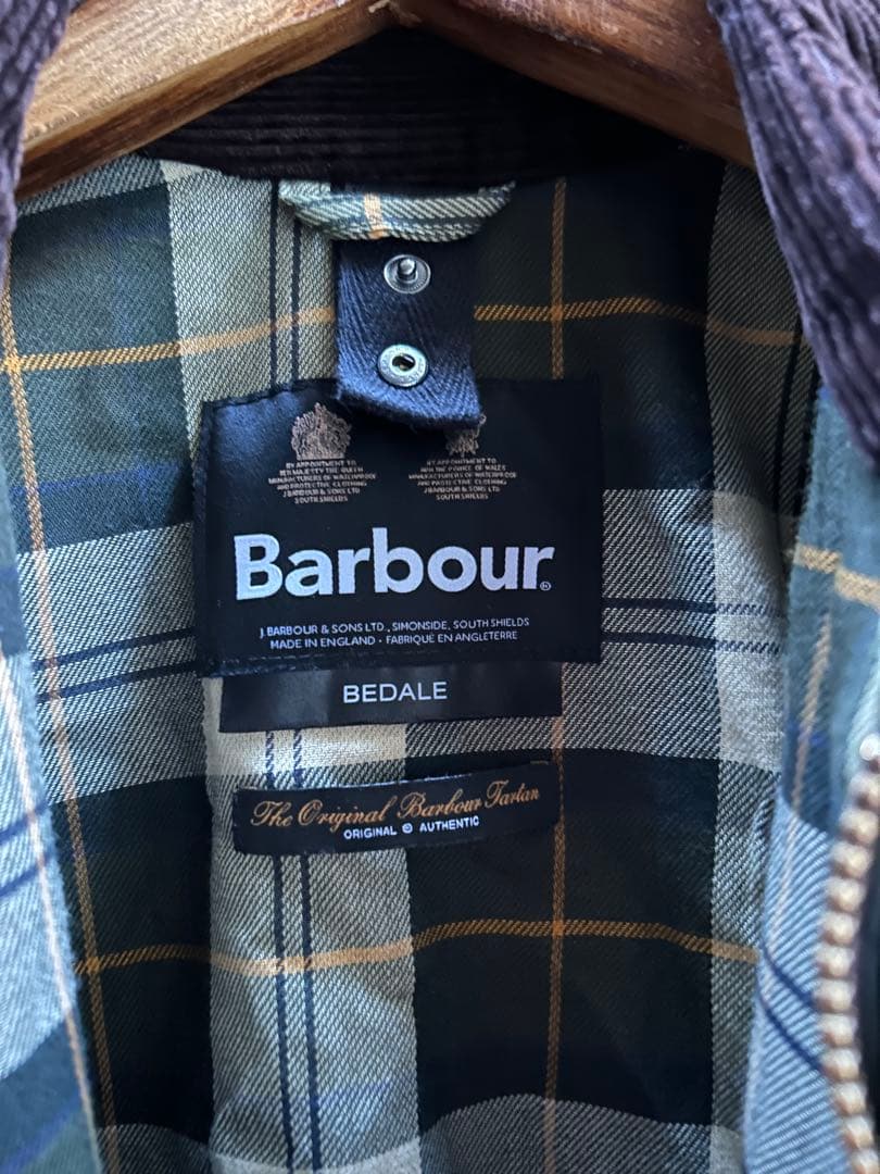 美品 Barbour バブアー ビデイル ワックス SAGE 38