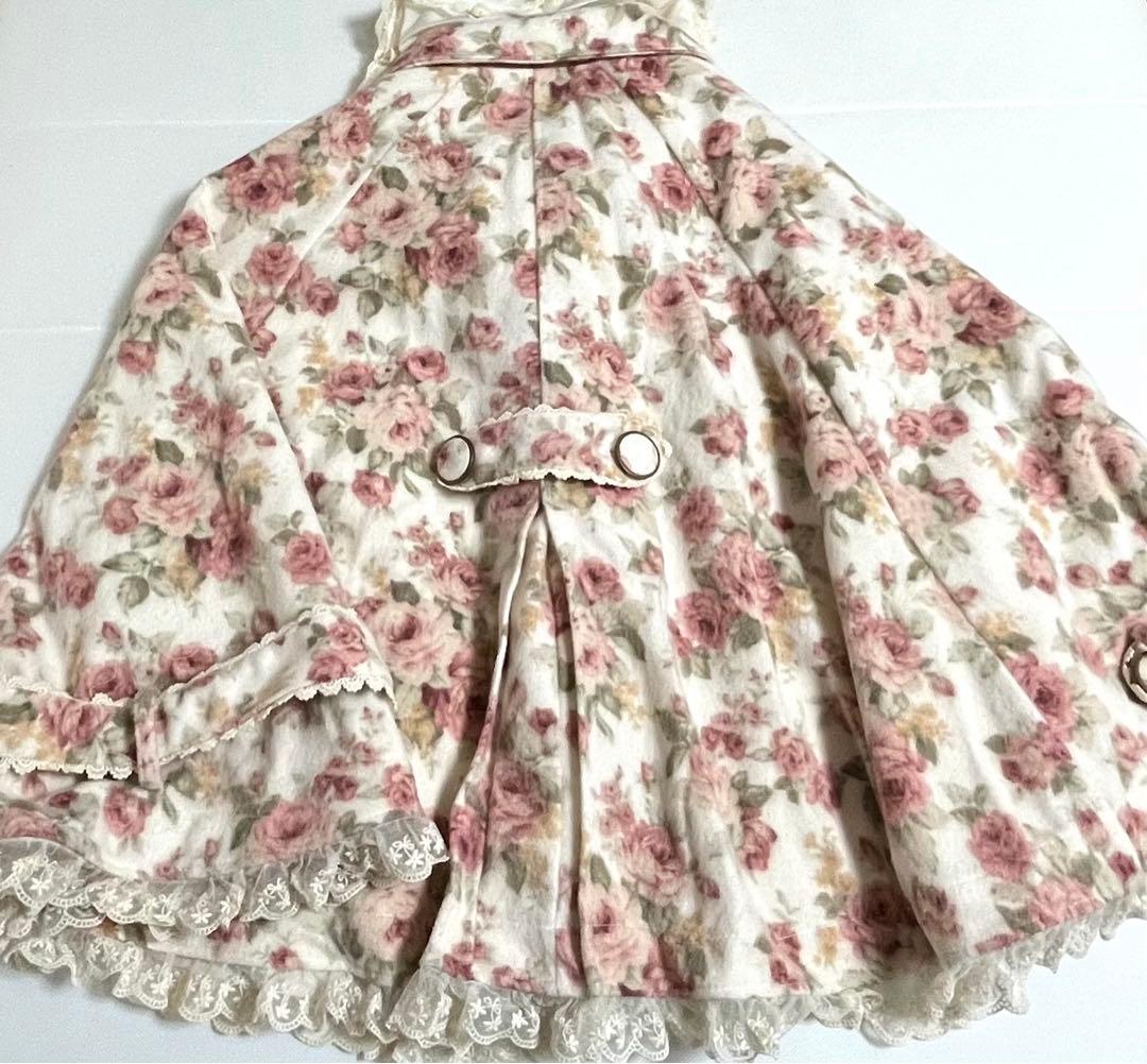 LIZ LISA リズリサ 花柄ポンチョ コート 希少品 平成 オフホワイト