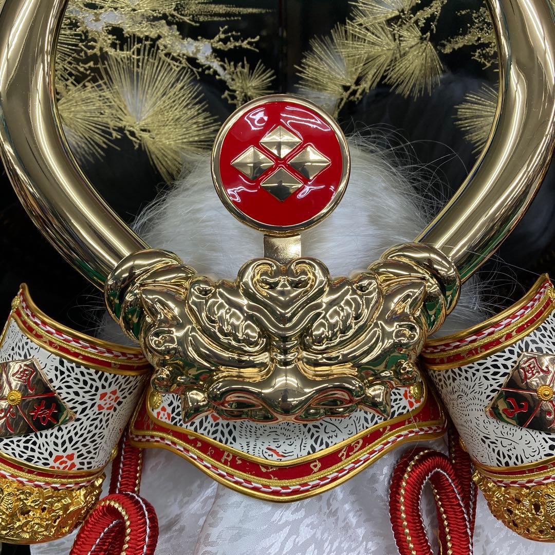 収納着用兜武田信玄グリーン松鷹/赤富士