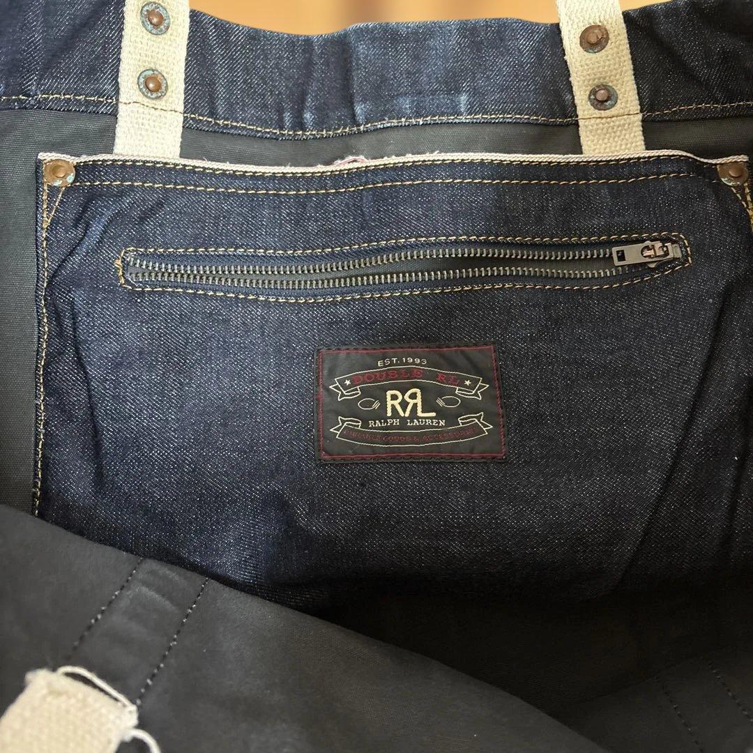 ダブルアールエル　RRL トートバッグ インディゴ　MADE IN ITALY