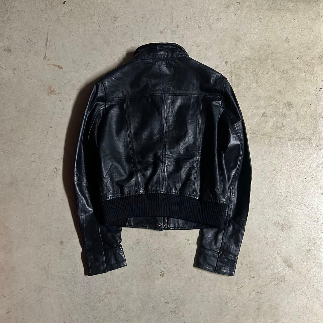 ジャケット・アウター 00s archive leather jacket y2k darkwear
