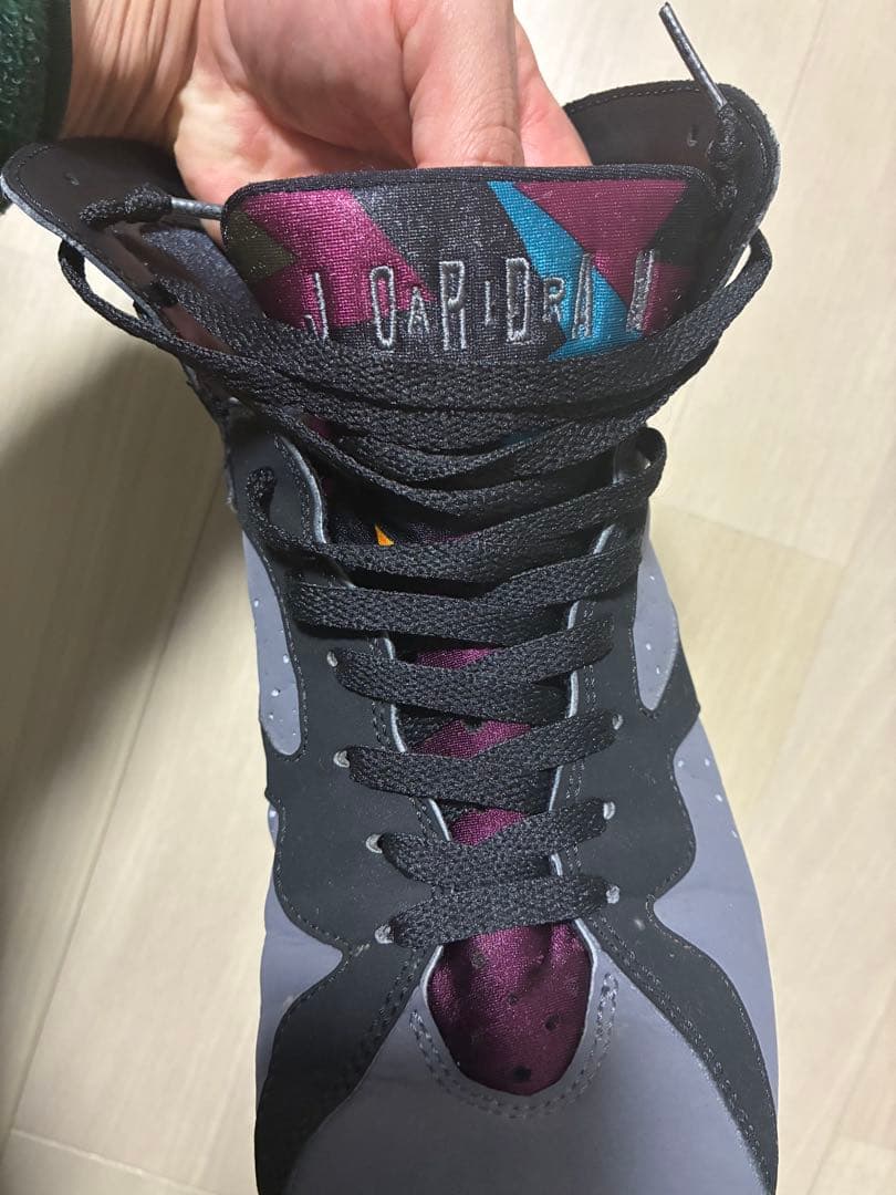 Air Jordan 7 グレー/ブラック バスケットシューズ