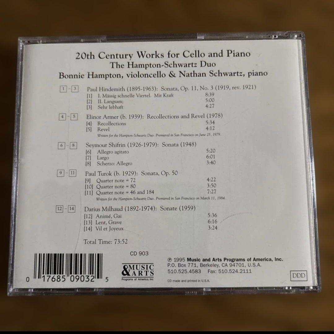 クラシック 20th Century Works for Cello and Piano
