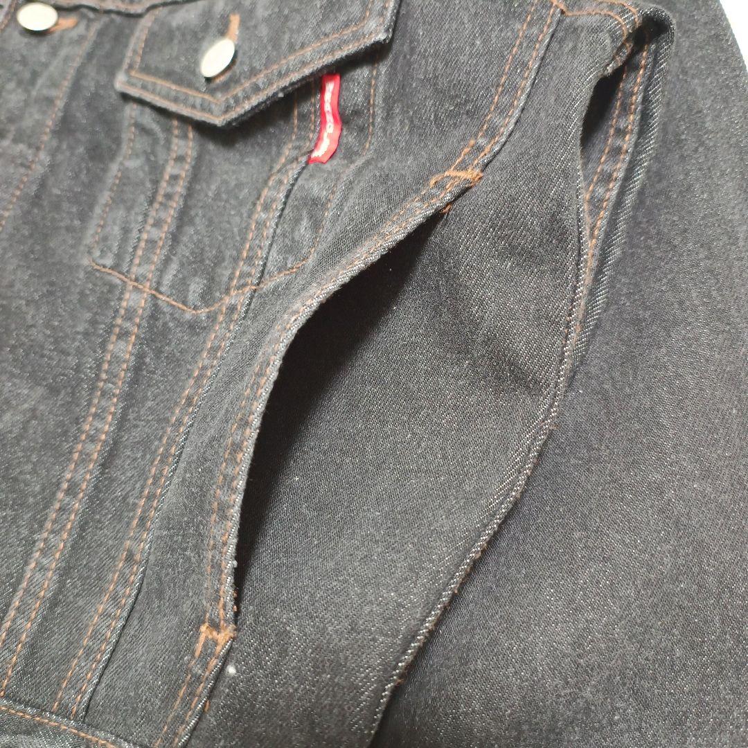 90s Wrangler BLACK DENIM JACKET 日本製 短丈