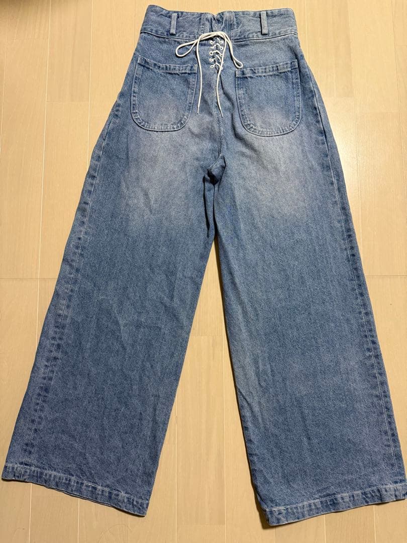 Camphor wood ワイドバギーデニム