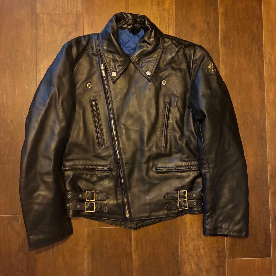 70s〜80s uk vintage kett レザーダブルライダースジャケット