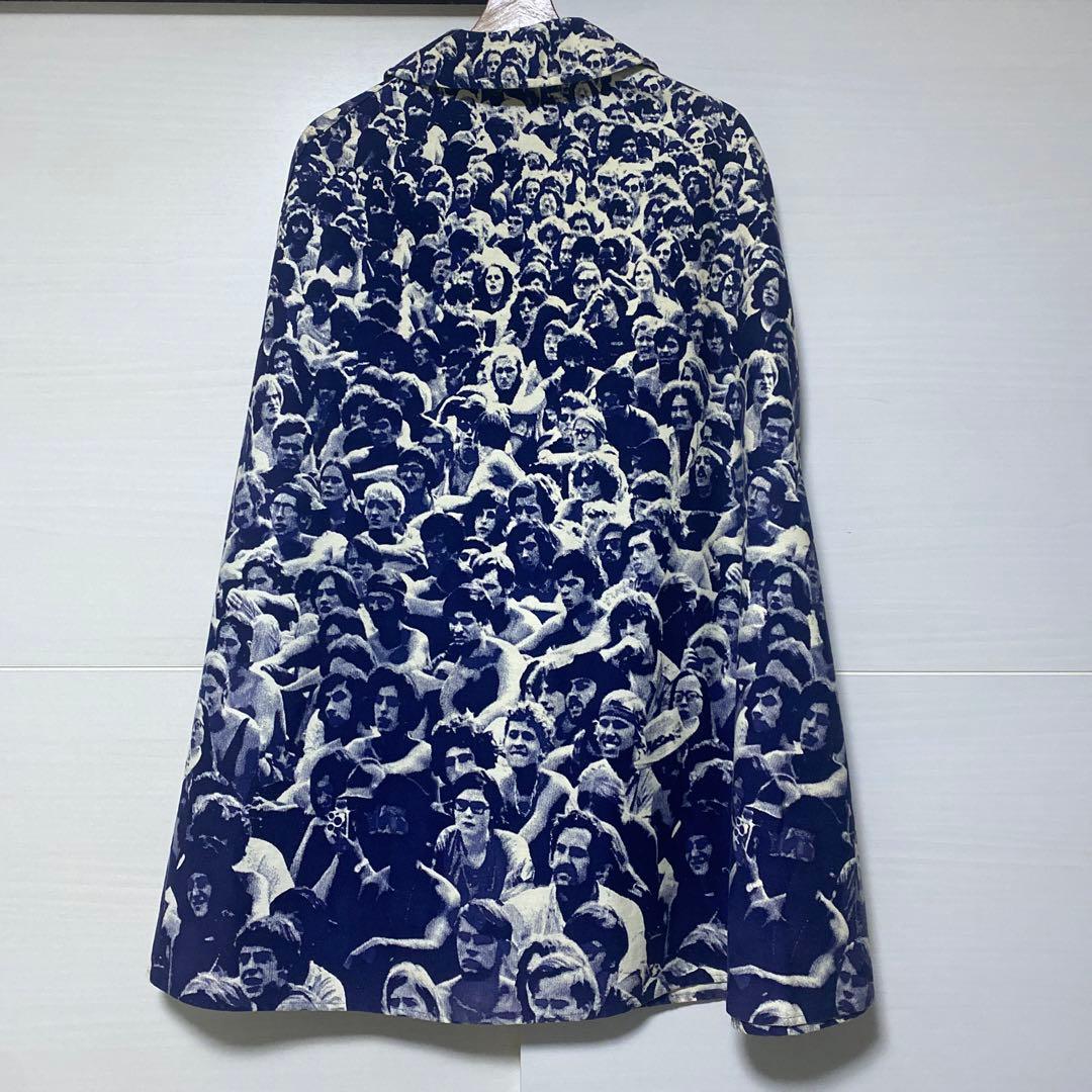 ジャケット・アウター 70s Vintage Woodstock Photo Printed Cape
