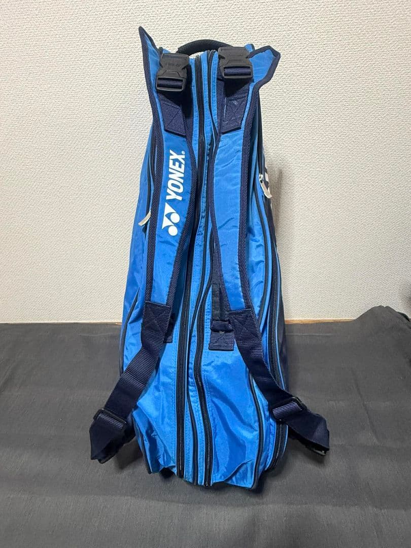 YONEX ラケットバッグ ブルー ショルダー付き 状態良好