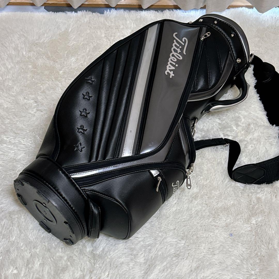 Titleist タイトリスト キャディバッグ ブラック　シルバー　ゴルフバック