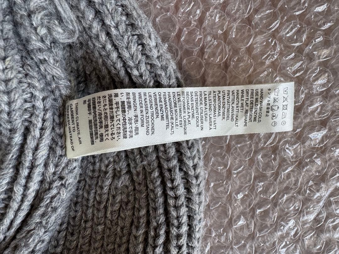 Acne Studios ビーニー ニット帽 グレー One Size