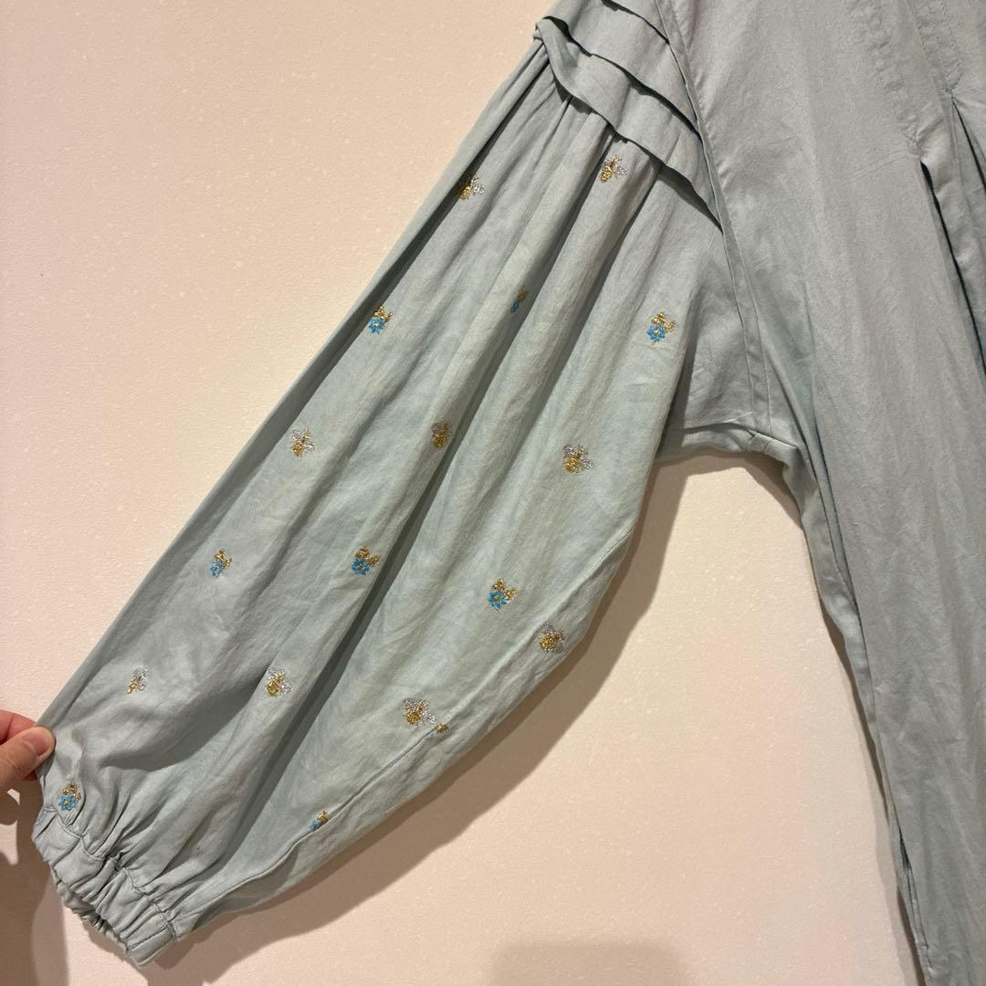新品　ドゥーブルー doux bleu Bee Embroidery ワンピース