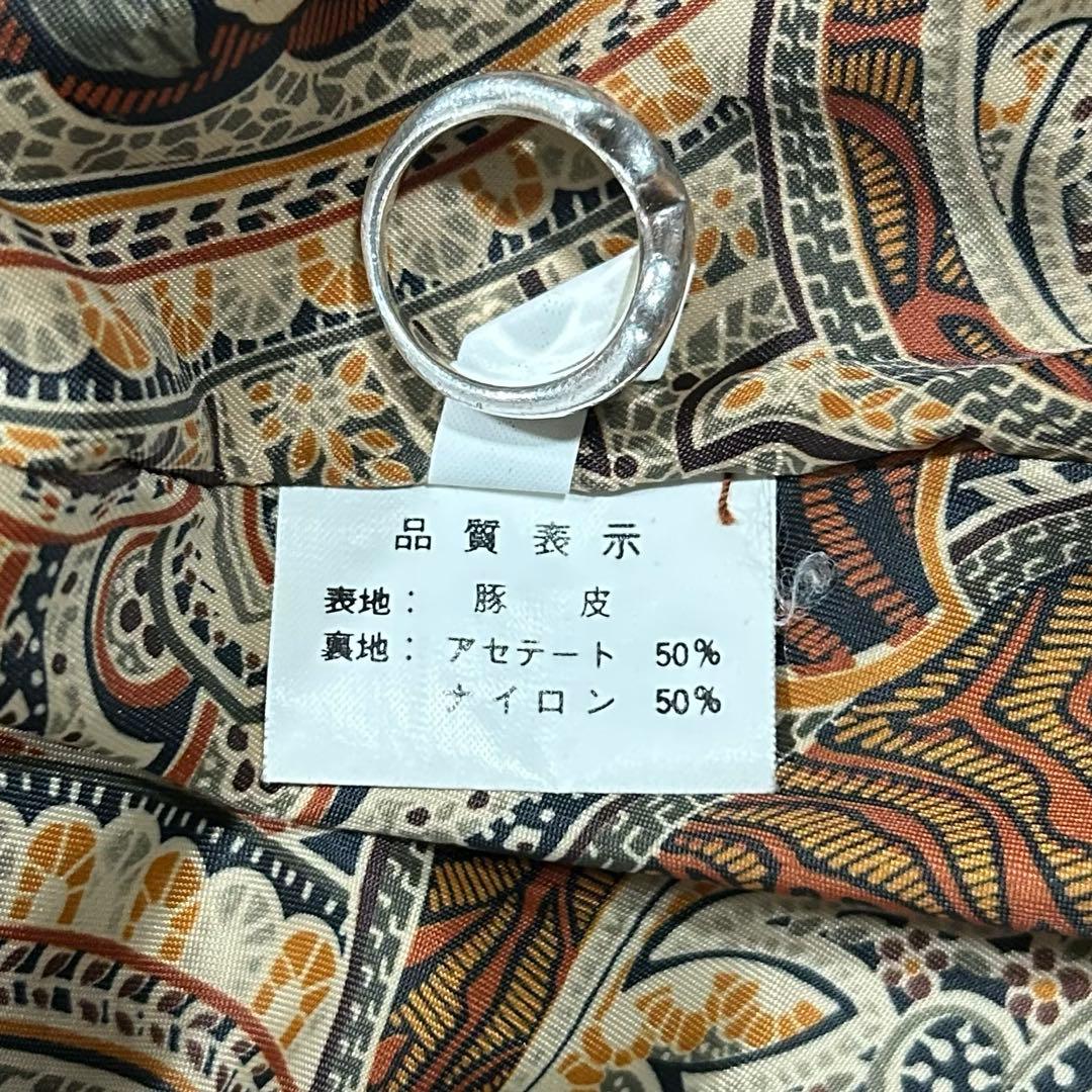 80s~90s ヌバック 本革レザー トラッカージャケット Gジャン 古着 短丈