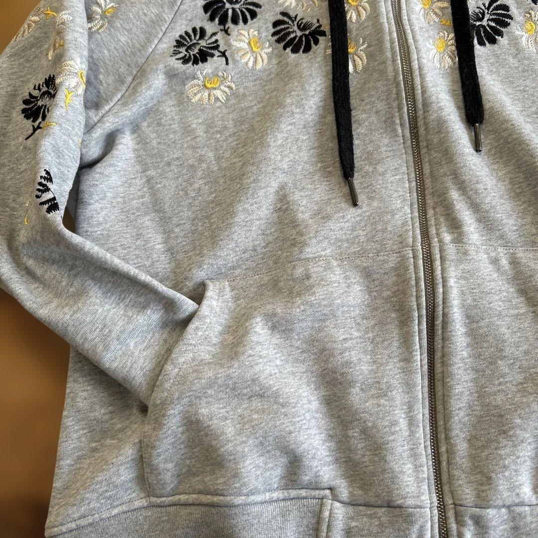 ottod'Ame 花柄刺繍 パーカー グレー大人気⭐︎月曜日迄プライス