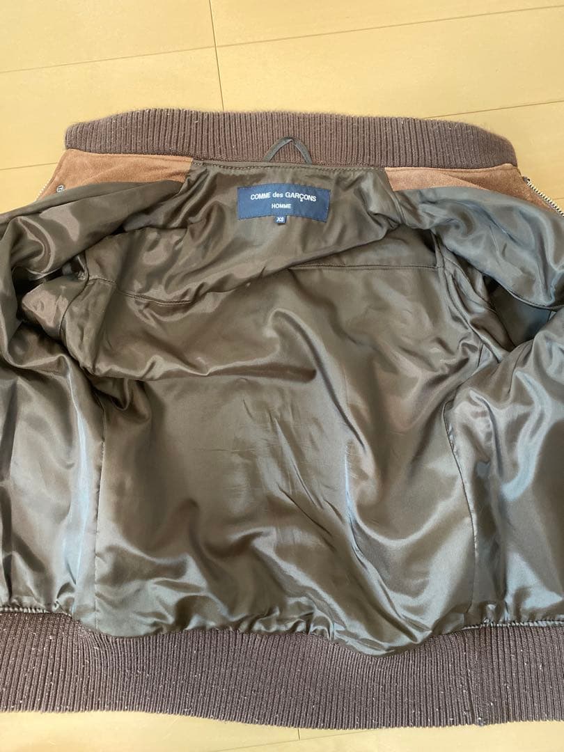COMME des GARCONS HOMME スウェード レザー ブルゾン