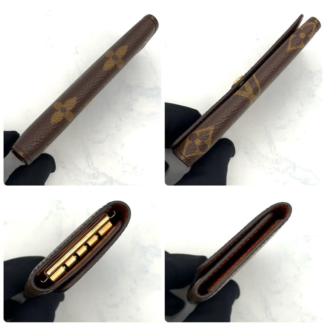 【最高級美品】ルイヴィトン キーケース ミュルティクレ4 モノグラム 4連　茶色