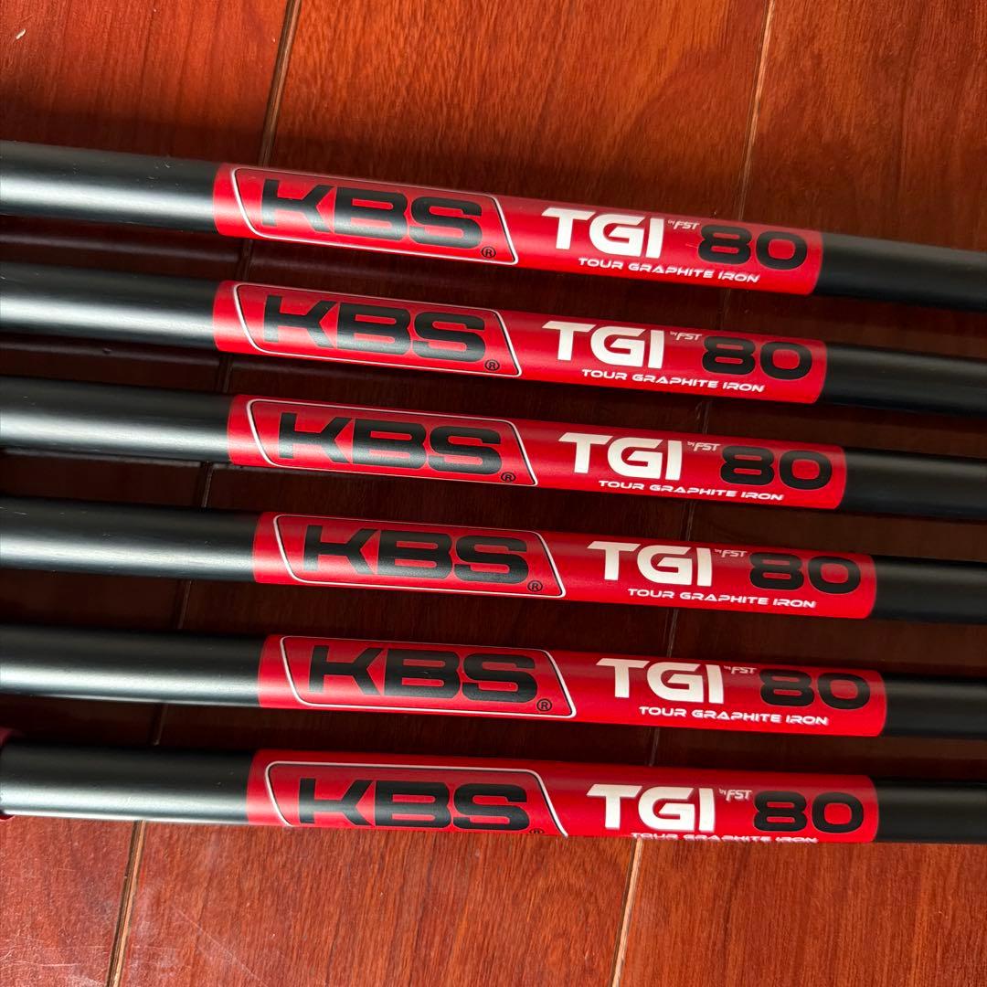 KBS TGI 80 ツアーグラファイトアイアンシャフト 5本セット
