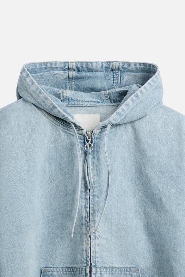 ZARA ザラ フード デニムジャケット L