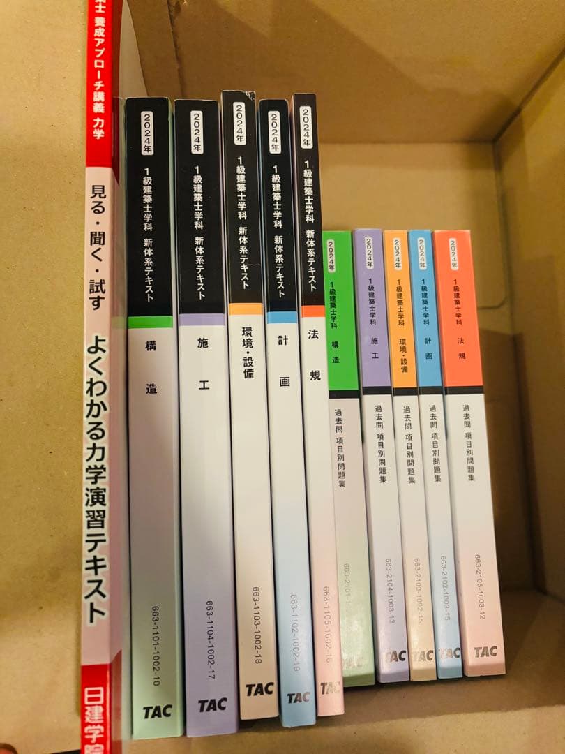 TAC 一級建築士　2024年度　令和6年度　テキスト&問題集