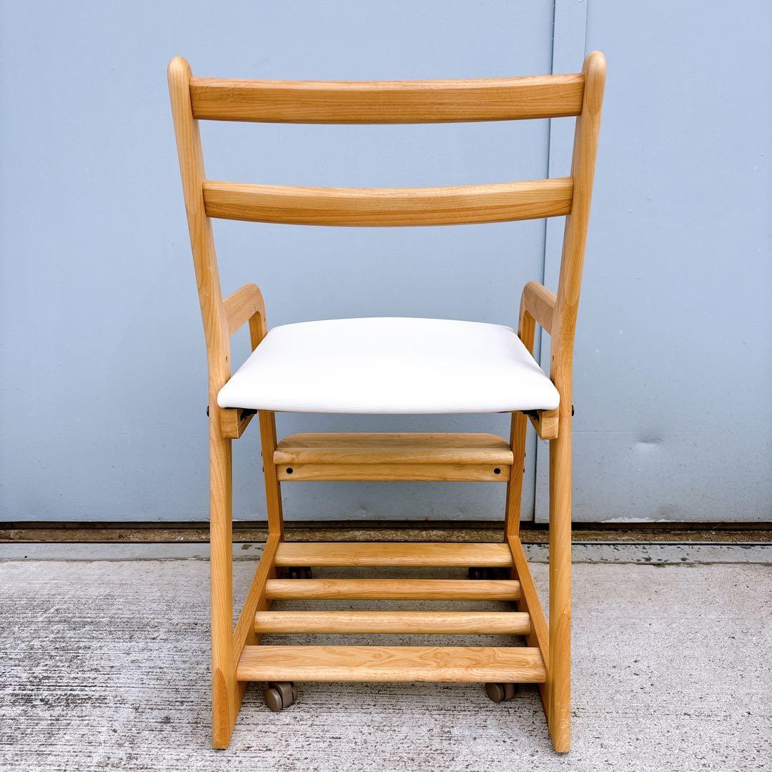 【美品】一生紀 ISSEIKI 学習椅子 LIFE-2KD デスクチェア 天然木