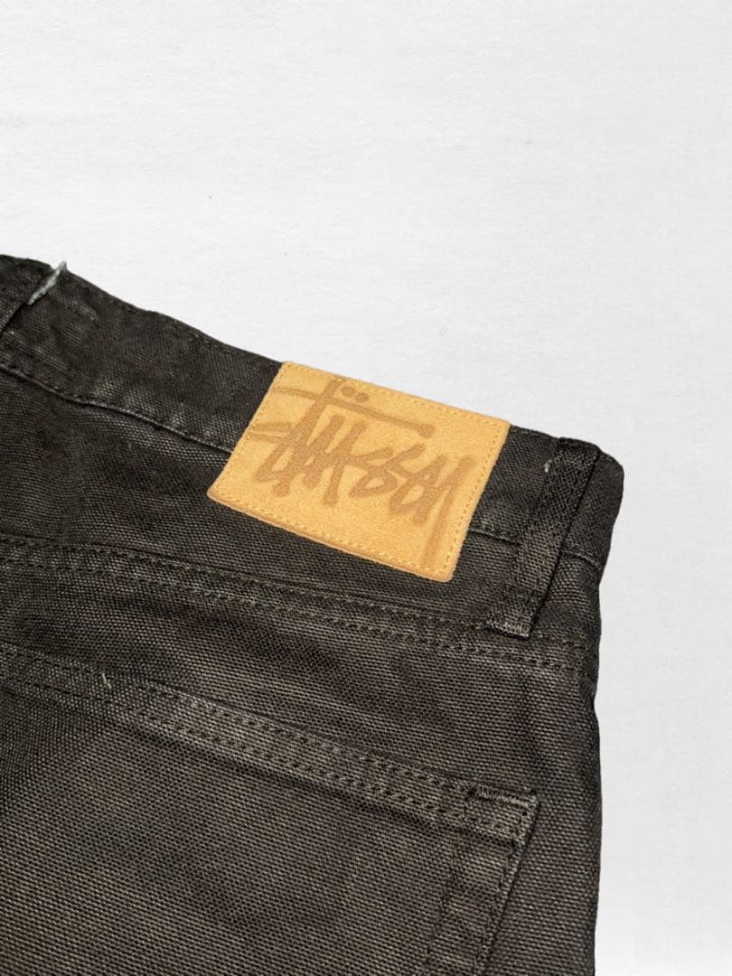 STUSSY CLASSIC JEANS デニムパンツ バギー 刺繍 W32