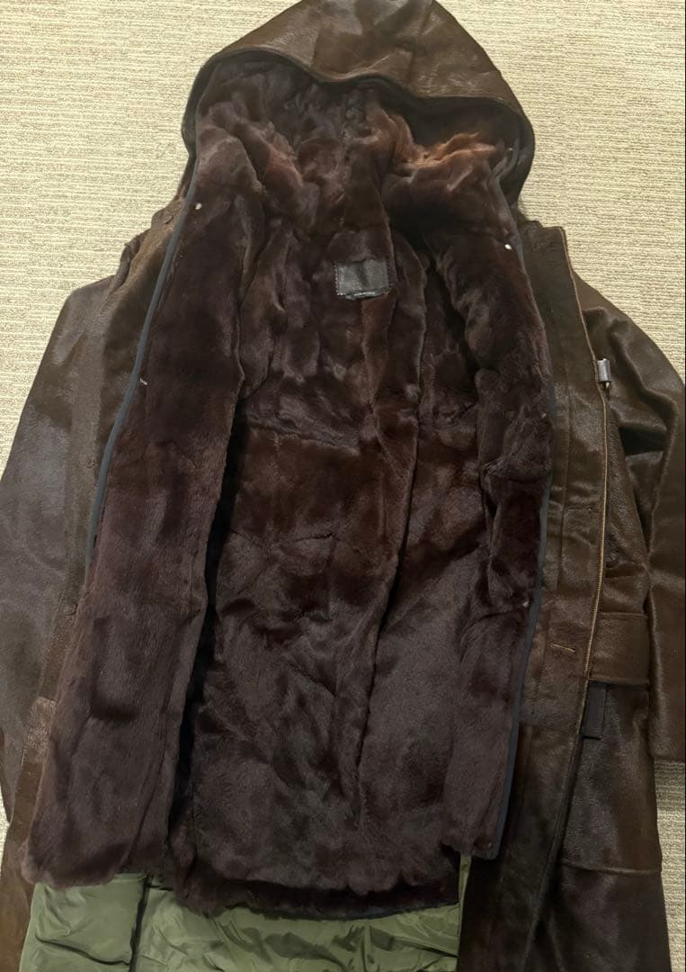 PRADA プラダ ハラコレザーコート サイズ52