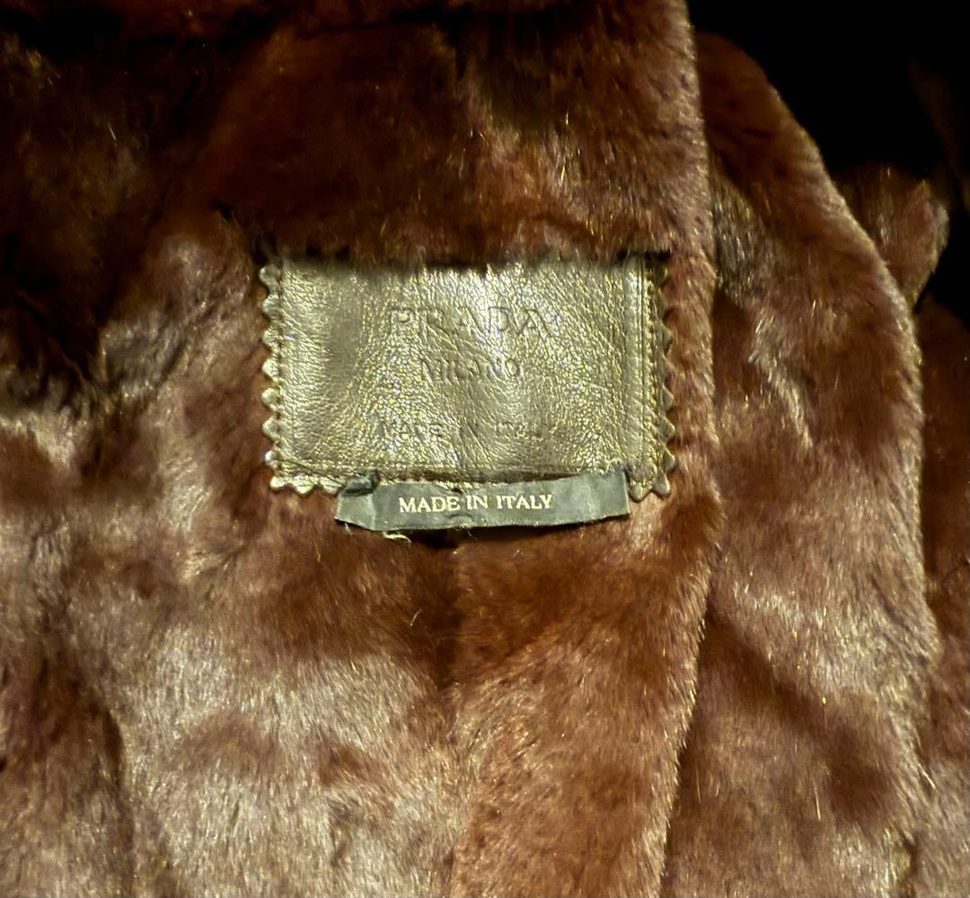 PRADA プラダ ハラコレザーコート サイズ52