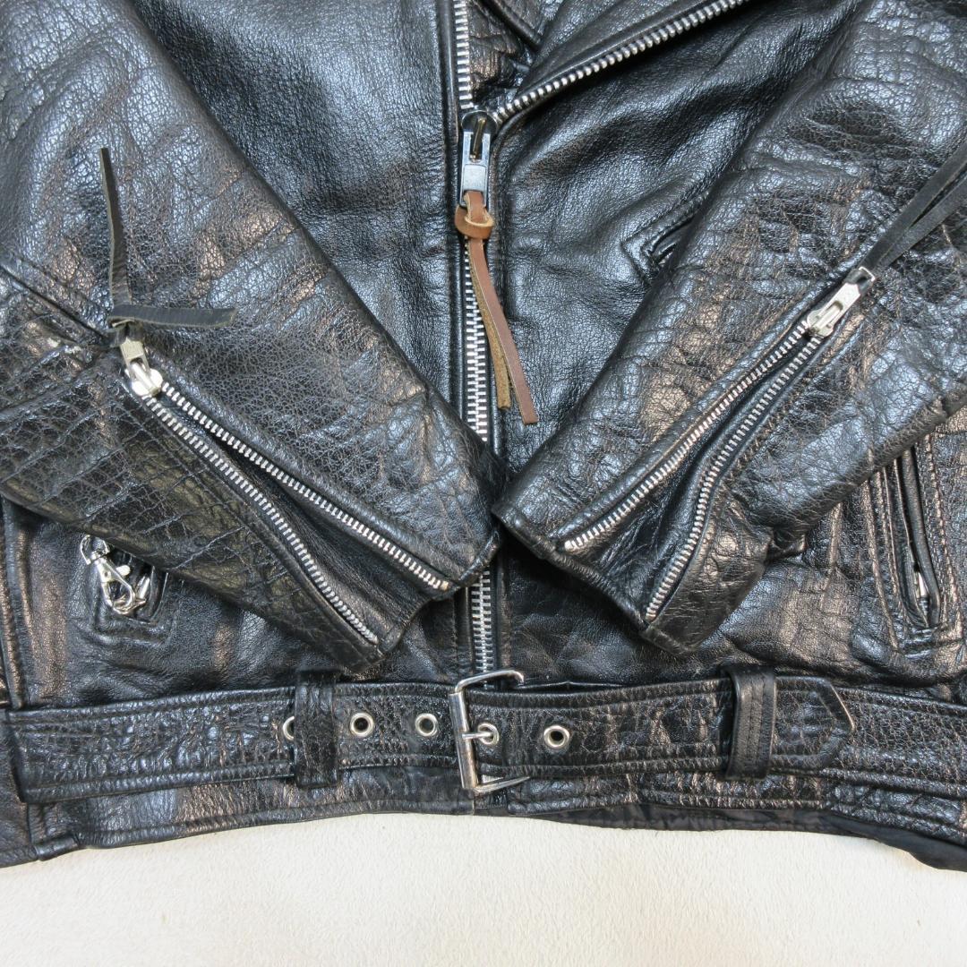 '80s vintage FMC レザーダブルライダース ジャケット 46サイズ