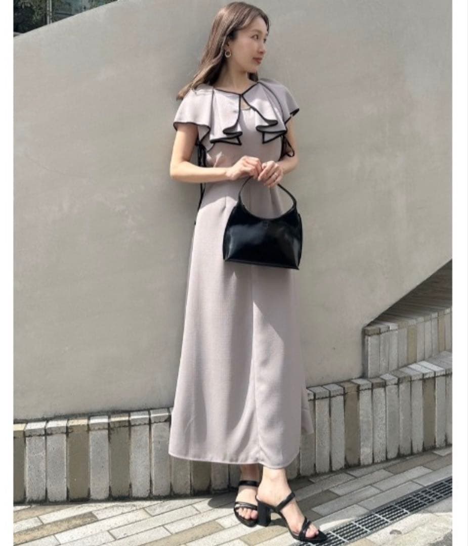 【未使用】 SNIDEL ラッフルボレロパイピングワンピース 0