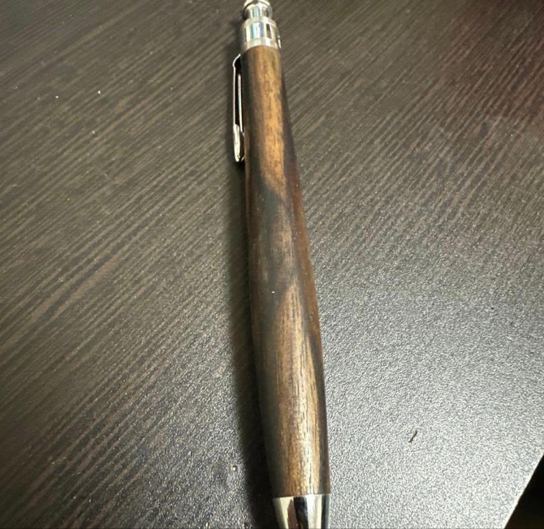 工房楔黒柿孔雀杢シャーペン