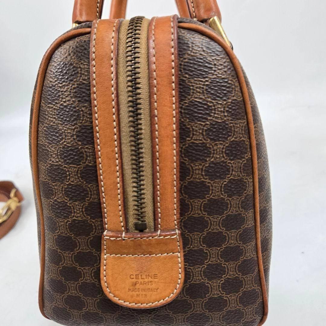 美品 CELINE 2way ミニボストンバッグ トリオンフ マカダム柄