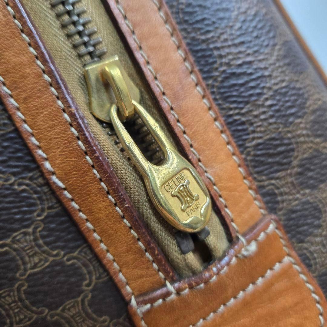 美品 CELINE 2way ミニボストンバッグ トリオンフ マカダム柄