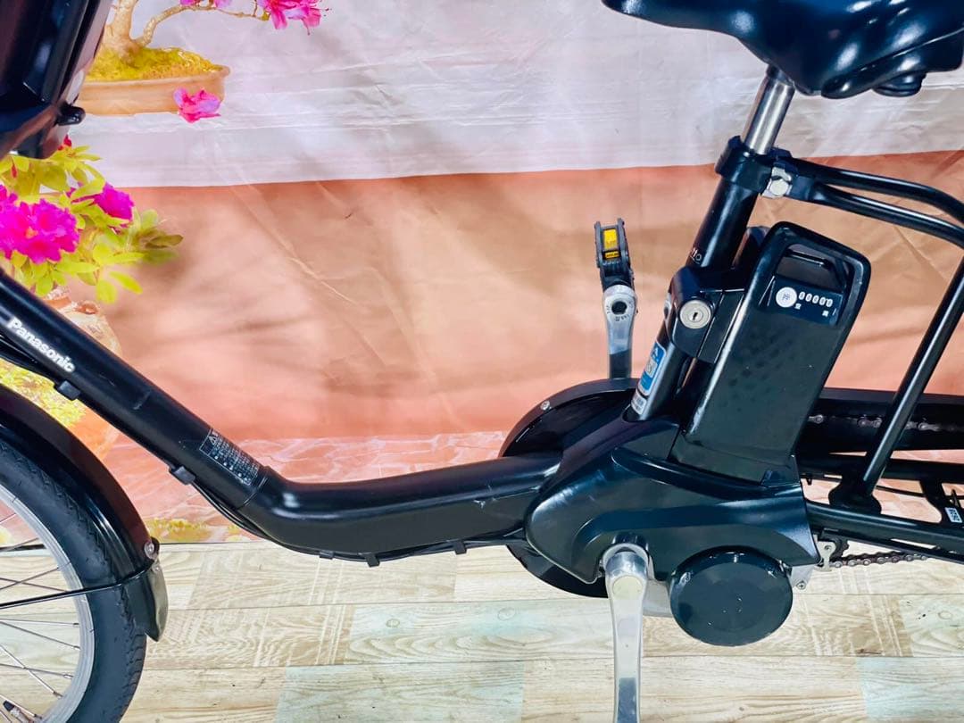 パナソニックギュット⭐️12AH！子供乗せ電動アシスト自転車Y2628