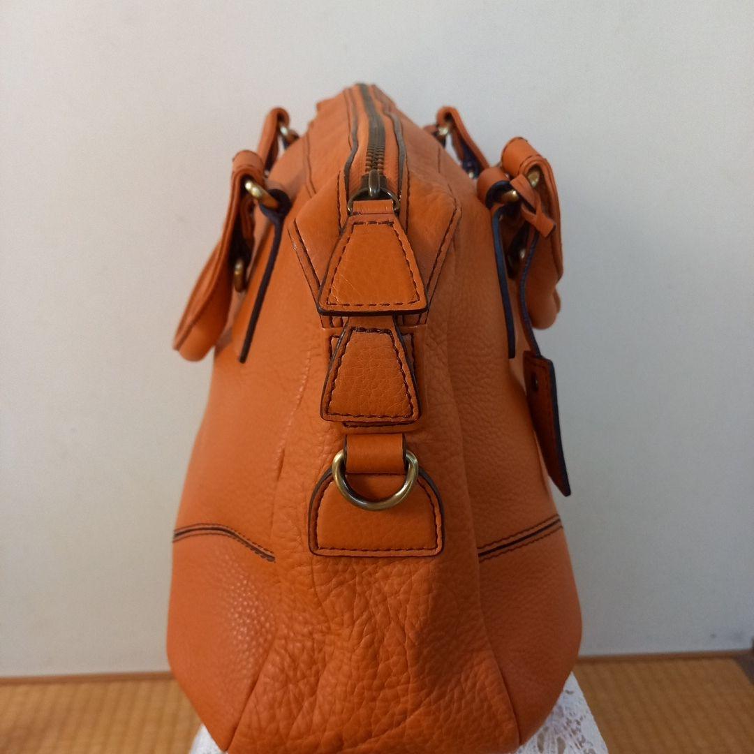 ひぃちゃん専用　Paul Stuart革製鞄　レディース　新品未使用オレンジ