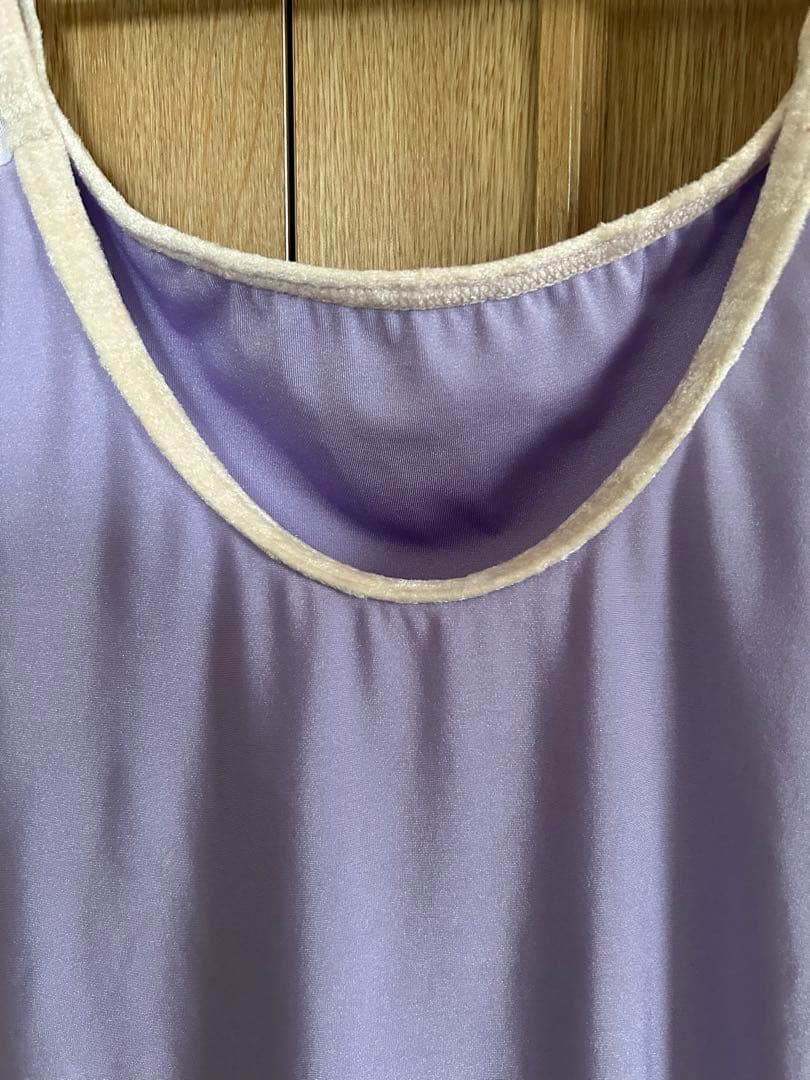 YUMIKO レオタードSL オーダー 薄紫 ベロア スペイン製