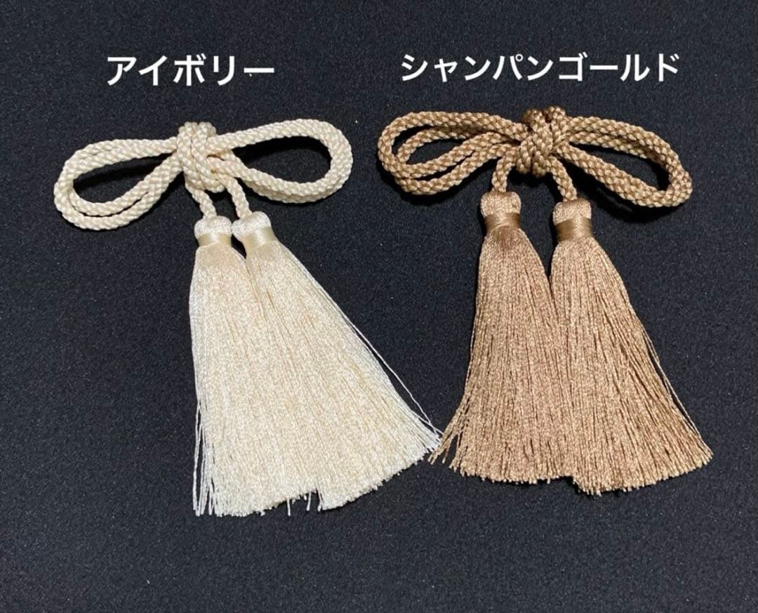 つまみ細工　髪飾り　濃いエンジ　アイボリー　ゴールド　セット