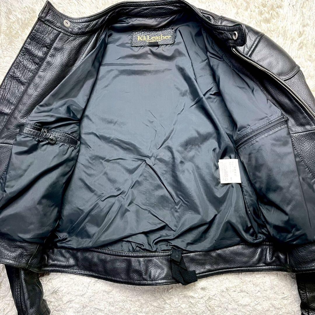 ◆入手困難/美品◆KADOYA シングルライダース パテッド レザージャケット