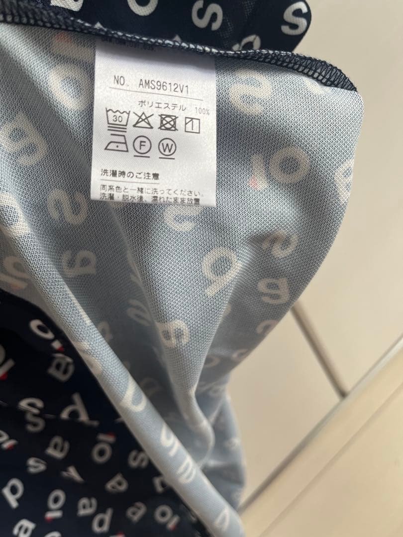 新品ゴルフウェア and per se メンズ　半袖ポロシャツ 総柄 Lサイズ