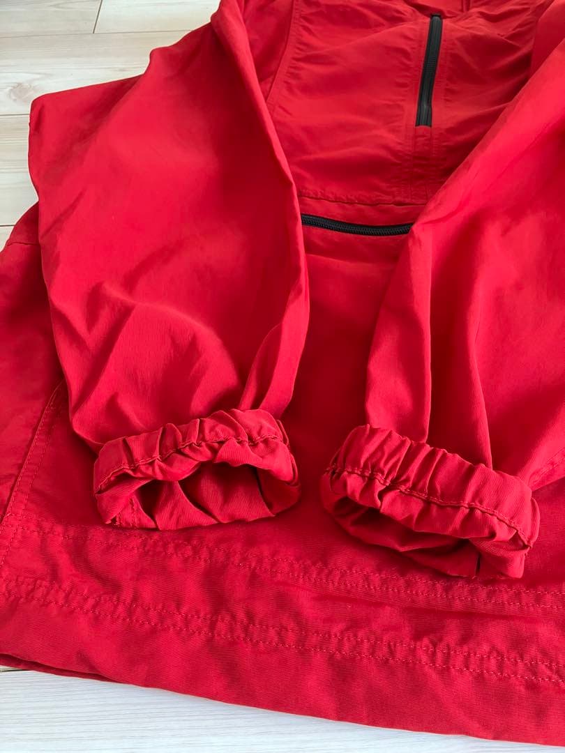 90s L.L.Bean パッカブル ナイロン アノラックパーカー レッド　赤