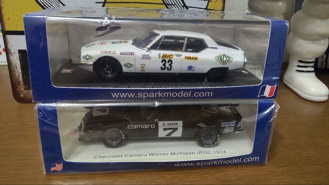 スパーク製.シトロエンＳＭ.1972 シボレーカマロ.1974.セット