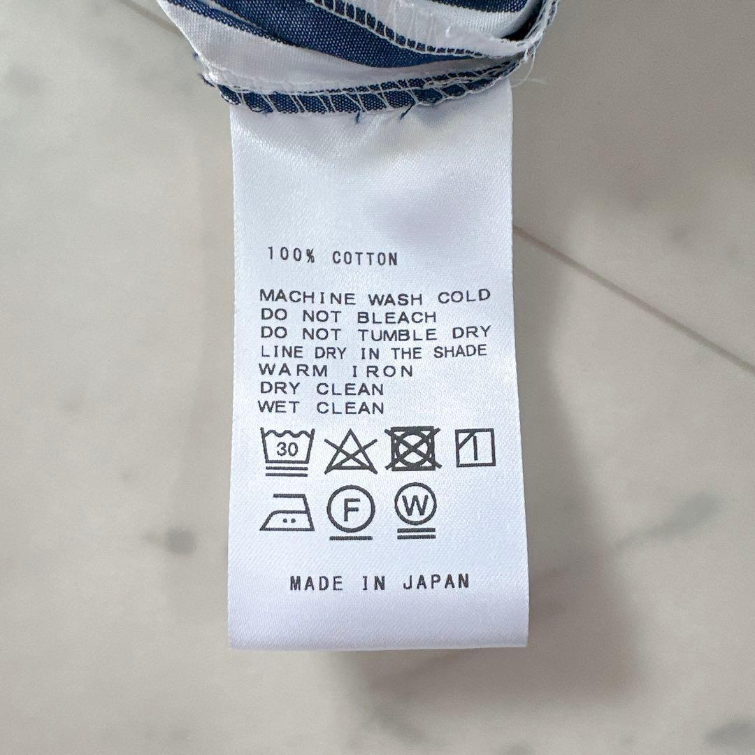 美品ღスピックアンドスパン ストライプ ロングシャツワンピース ウエストベルト