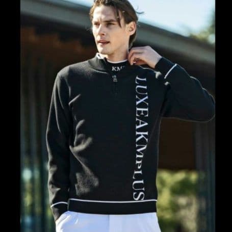 ♛S♛さま専用【新品】LUXEAKMPLUS ハーフジップモックネックニット