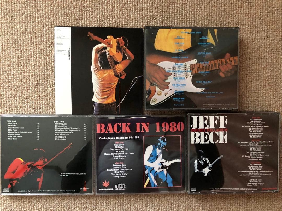 JEFF BECK 1980年LIVE CD 5種