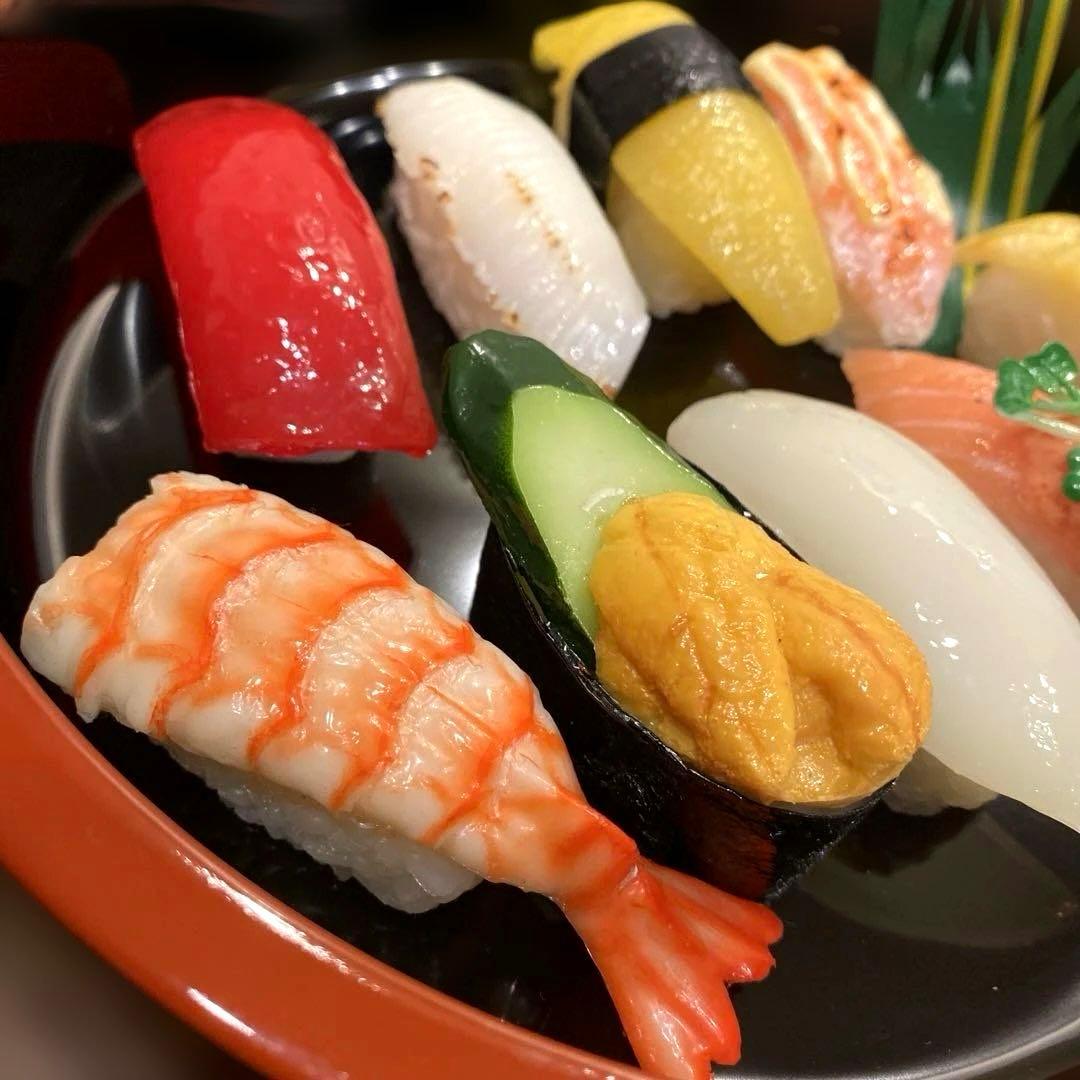 食品サンプル　寿司　上にぎり　鮨　実寸サイズ　９カン　セット
