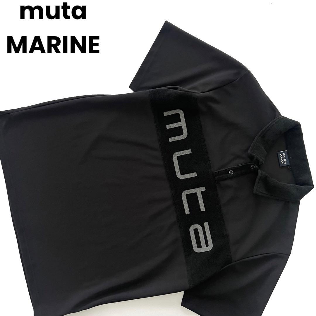 muta MARINE ムータマリン　ロゴ　ポロシャツ　メンズ　ブラック　黒　7
