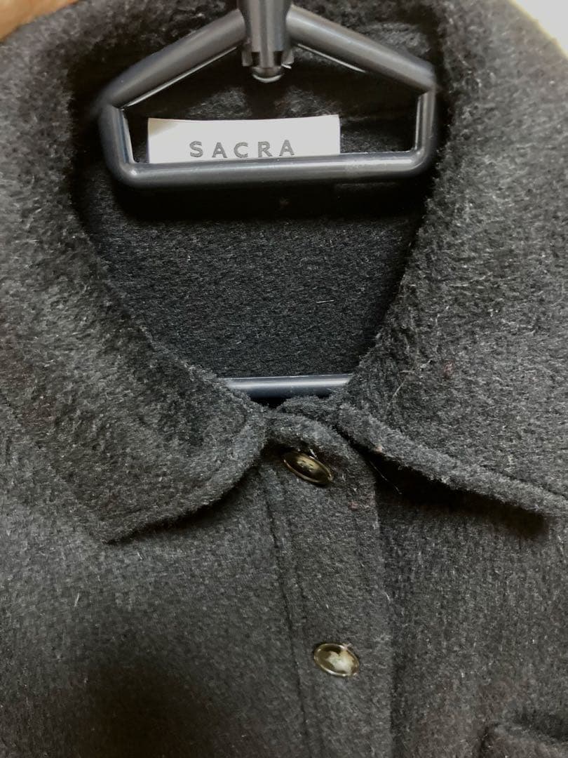 SACRA アルパカモヘヤシャギーシャツジャケット　38